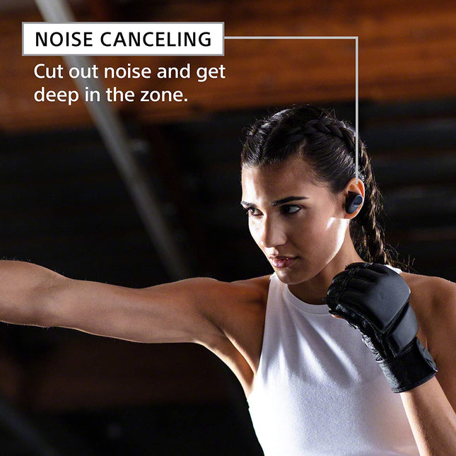 Sony WF-SP800N Bluetooth Truly Wireless in Ear Earbuds with Mic (Black) - Unboxify