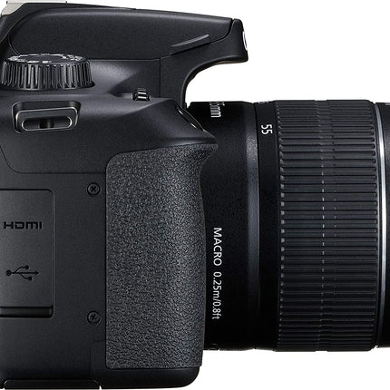 Canon EOS 3000D 18MP Digital SLR Camera (Black) (UNBOXED) - Unboxify