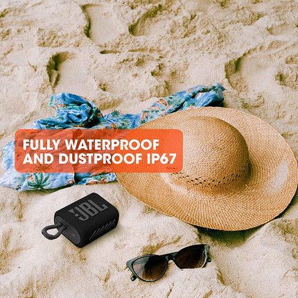 JBL Go 3, Wireless Ultra Portable Bluetooth Speaker, Pro Sound, Waterproof, Type C (UNBOXED) - Unboxify