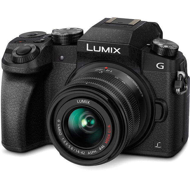Panasonic LUMIX G7 16.00 MP 4K Mirrorless Interchangeable Lens Camera Kit with 14-42 mm Lens (Black) - Unboxify